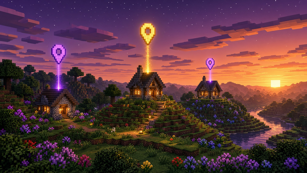 Mood art of home beacons — not a live /home UI